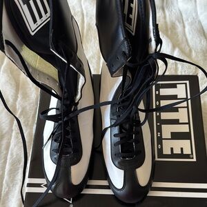 Title Boxing Black and White Men's Athletic Shoes